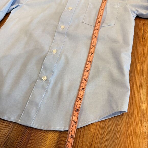 NWT French Toast School Wear Blue Long Sleeve Button Up Shirt Size 8 - Picture 6 of 7